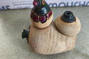 Decorative bird-like figure. Tonala pottery is named after the city of Tonala in Jalisco, Mexico