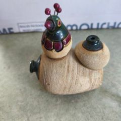 Decorative bird-like figure. Tonala pottery is named after the city of Tonala in Jalisco, Mexico