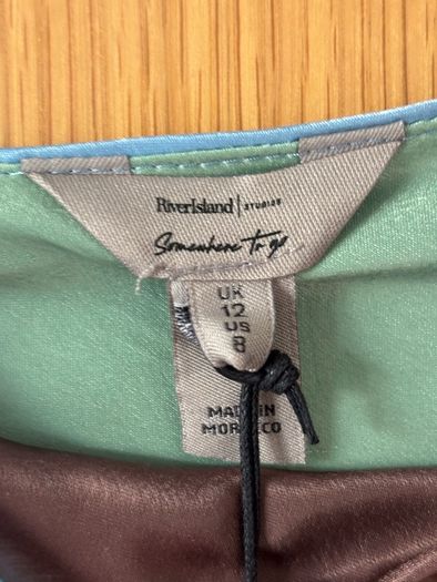 River Island Twist Shoulder Midi Dress UK 12