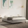 Bed Frame without Mattress Light Grey 135x190 cm Double Double Velvet Image 2