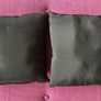 2 black sequin square throw cushions 28cm x 28cm EUC Image 2