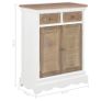 Sideboard White 60x30x80 cm Solid Wood Image 9
