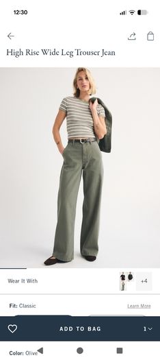 abercrombie olive jeans