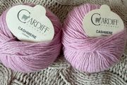 2 balls of pure Cardiff cashmere