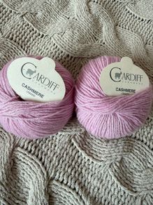2 balls of pure Cardiff cashmere