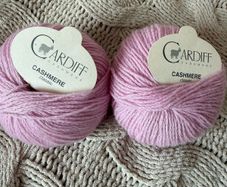 2 balls of pure Cardiff cashmere