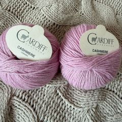 2 balls of pure Cardiff cashmere