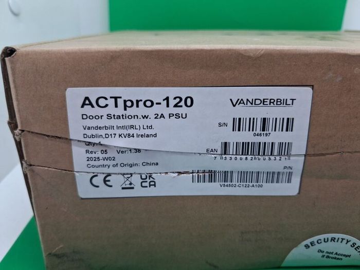 Postage - ACTpro-120 Vanderbilt ACRE Act PRO 120 Controller Access , Door Station. W . 2A ,PSU