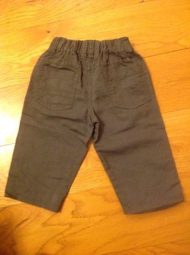 Bebe Grey Linen Trousers Age 12 months