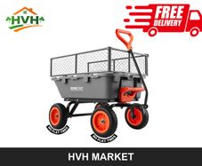 Garden Dump Cart 362kg with Fence