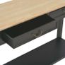 Console Table Black 110x35x80 cm Wood Image 8