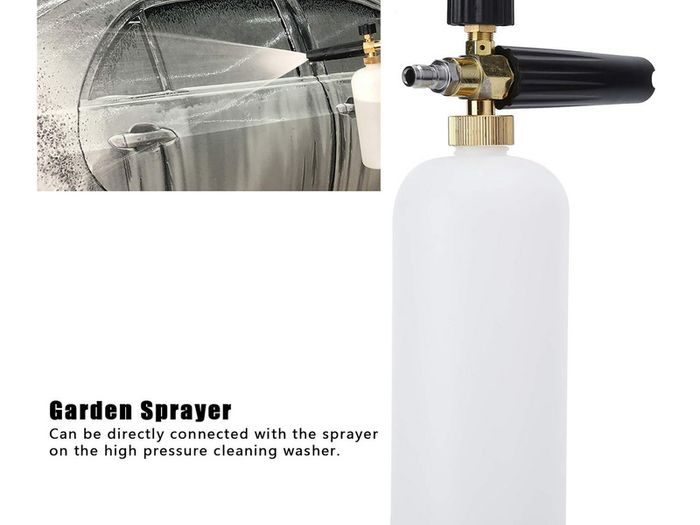 Snow Foam Lance, High Pressure Foam Lance Foam Sprayer Bottle Can Spray Tool for Pressure Washer, Car Cleaning