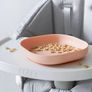 BEABA pink suction plate & matching fork & spoon EUC Image 5