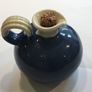 R&j Forrester Bandon Pottery Red Apple/cobalt Blue & Cream Vinegar Jug Image 3