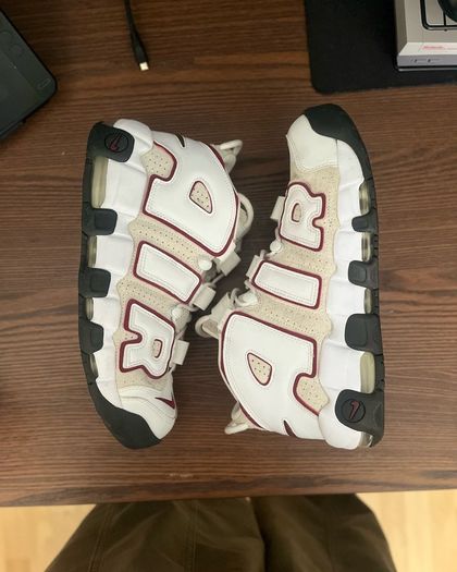 Nike Air More Uptempo White/Burgundy EU45 UK10
