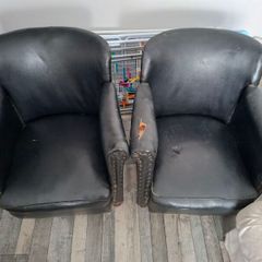 2 Leather chairs