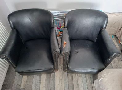 2 Leather chairs