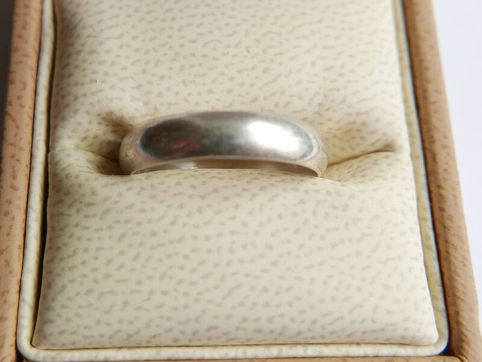 Vintage 925 Sterling Silver Band Ring size Q - 3,1g
