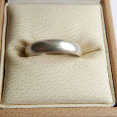 Vintage 925 Sterling Silver Band Ring size Q - 3,1g