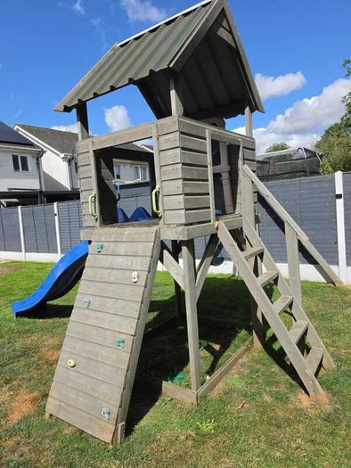 Swing, slide and climbing