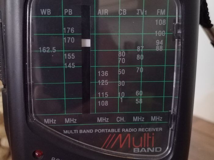 Academy Multi Band Portable Radio Receiver With FM - CB - TV1 - WB - PB - AIR - Multiband Radio