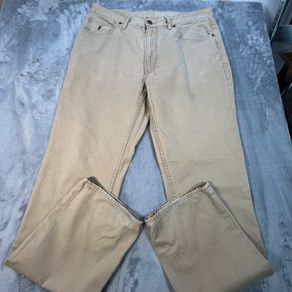 Polo Ralph Lauren Mens Trousers Chinos W36 L34 Beige Cotton Casual Zip