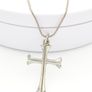 Vintage Sterling Silver Jerusalem Cross Necklace Image 6