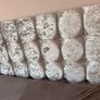 silver crushed velvet diamond double bed Image 3