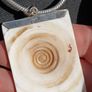 Stunning Sterling Silver Natural Shell Pendant Set. Image 5