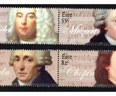 2009 Ireland Classic Composers Commemorative Stamps Mint Never Hinged (MNH)
