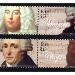 2009 Ireland Classic Composers Commemorative Stamps Mint Never Hinged (MNH)