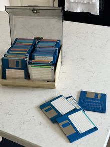 Box 6 with old Amiga discs