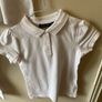 3 White girls polo shirts (new/as new) age 8-9 Image 4