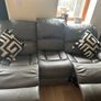 Grey 3-Seater Manual Recliner Sofa Image 4