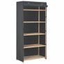 Wardrobe Grey 79x40x170 cm Fabric Image 2