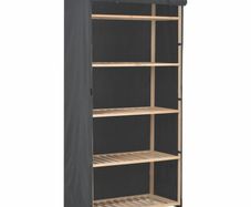 Wardrobe Grey 79x40x170 cm Fabric