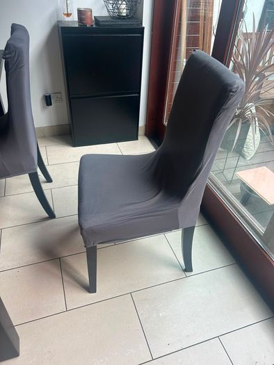 Dining table and chairs x 4