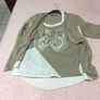 Mocha/Cream Butterfly twinset Size 10 Image 4