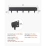 Steel Landscape Edging 5 Packs 39 x 5in Rust-Resistant for Yard Black Image 2
