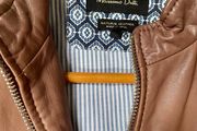 Massimo Dutti Nappa leather biker Jacket