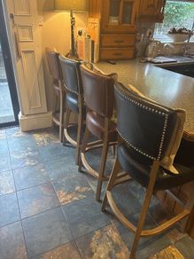 4 leatherette barstools for sale