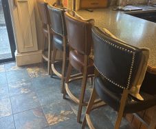 4 leatherette barstools for sale