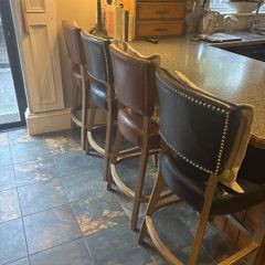4 leatherette barstools for sale