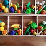 Handmade miniature fruit and vegetable stall - for collector or dolls houses Image 3