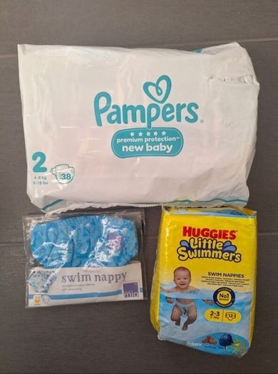 Nappies size 2 - swim and normal nappies
