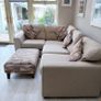 Corner Sofa LHS with foot stool & matching cushions Image 7