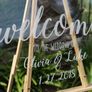 Personalised custom text Wedding Welcome Sign Modern Wedding Sign Wedding Names Sign Printed Sign acrylic sign Image 2
