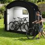 Bike Shed for 1 2 Bikes, 200 80 165cm Shed and Outdoor Storage  Portable 210D Oxford,Waterproof Anti-UV Cover Shelter Bike Storage with Ventilated Window for Garden Tool,Mower,Toys, Bicycle Image 2