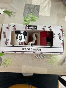 Disney Mickey and Minnie Mouse love Story Ceramic Mug set