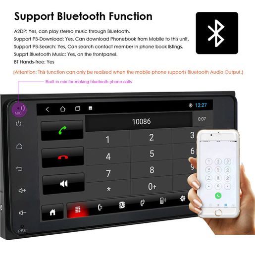 Android 10 2Din 2 Din Universal Car Multimedia Player Radio Stereo Mirror Link BT for Toyota VIOS CROWN CAMRY HIACE PREVIA COROLLA RAV4 RAV 4